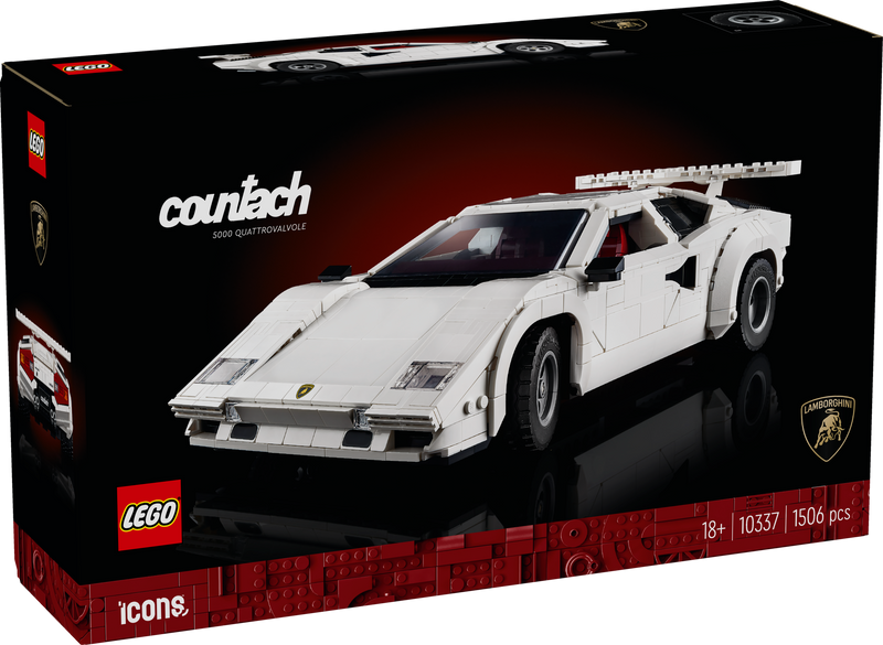 LEGO Lamborghini Countach 5000 Quattrovalvole (white) 10337 Icons