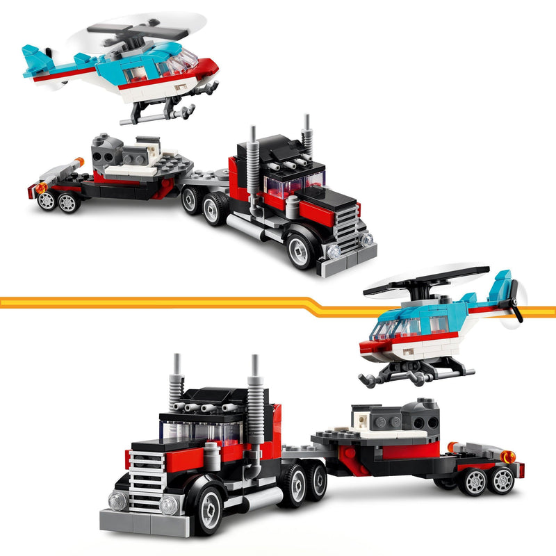 LEGO Flatbed Truck with Helicopter 31146 Creator 3 in 1 LEGO CREATOR 3 IN 1 @ 2TTOYS LEGO €. 19.99