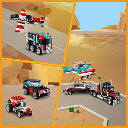 LEGO Flatbed Truck with Helicopter 31146 Creator 3 in 1 LEGO CREATOR 3 IN 1 @ 2TTOYS LEGO €. 19.99