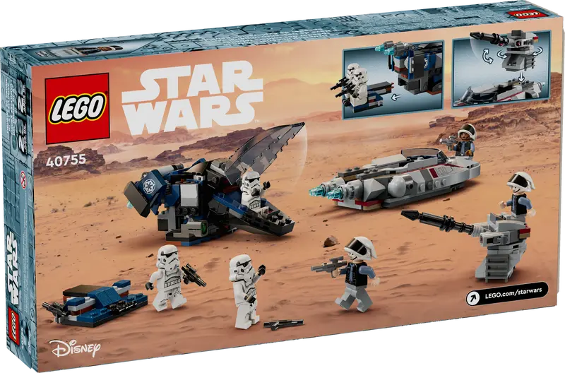 LEGO The Imperial Dropship vs. Rebel Scout Speeder 40755 StarWars