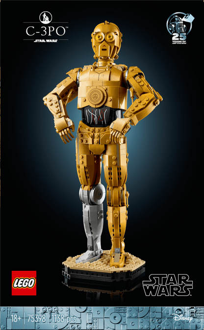 LEGO C-3PO; Golden robot 75398 Star Wars