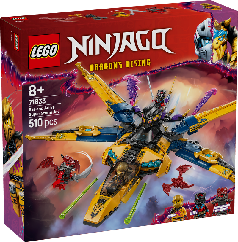 LEGO Ras &amp; Arin's Super Storm Plane 71833 Ninjago (Pre-Order: January)