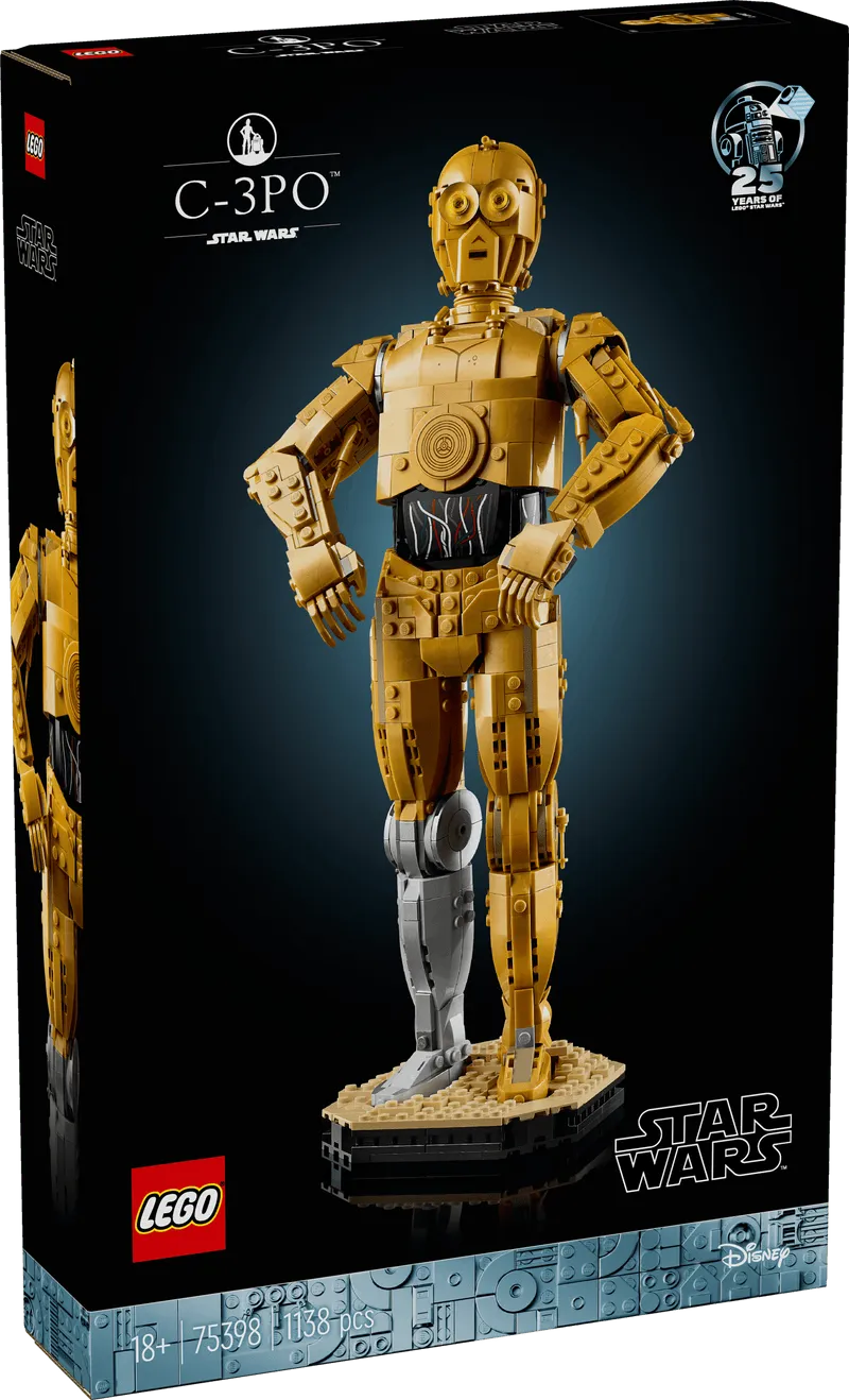 LEGO C-3PO; Golden robot 75398 Star Wars