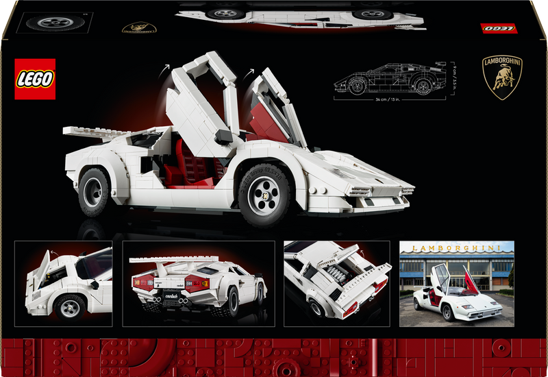 LEGO Lamborghini Countach 5000 Quattrovalvole (white) 10337 Icons