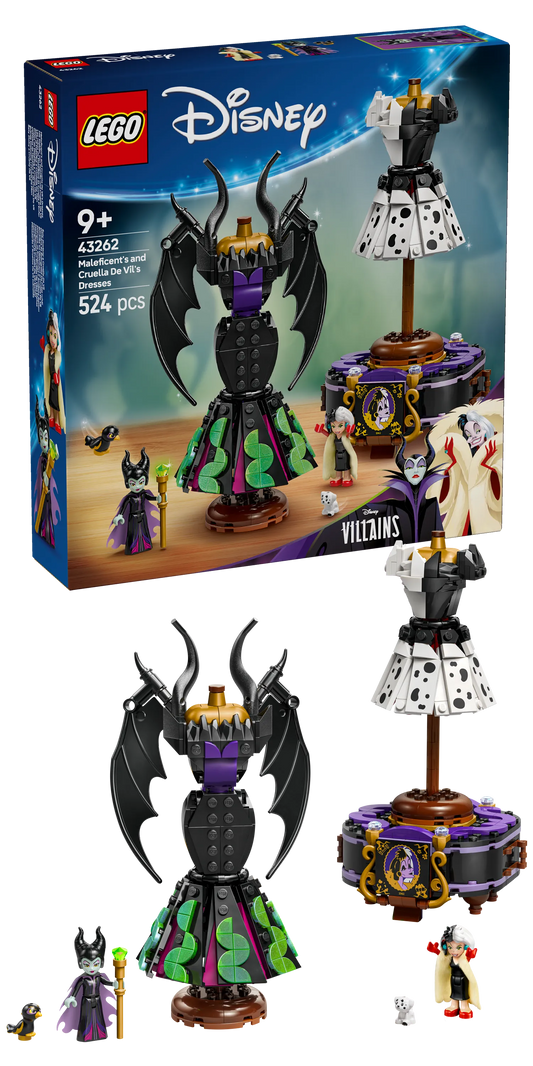 LEGO The Dresses of Maleficent and Cruella De Ville 43262 Disney (Pre-Order: March 2025)