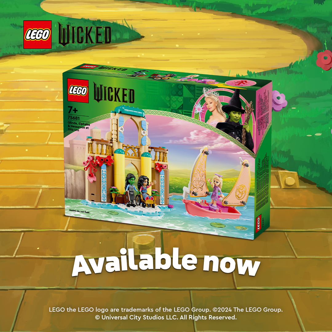 LEGO Glinda, Elphaba &amp; Nessarose at Shiz Uni 75681 Wicked