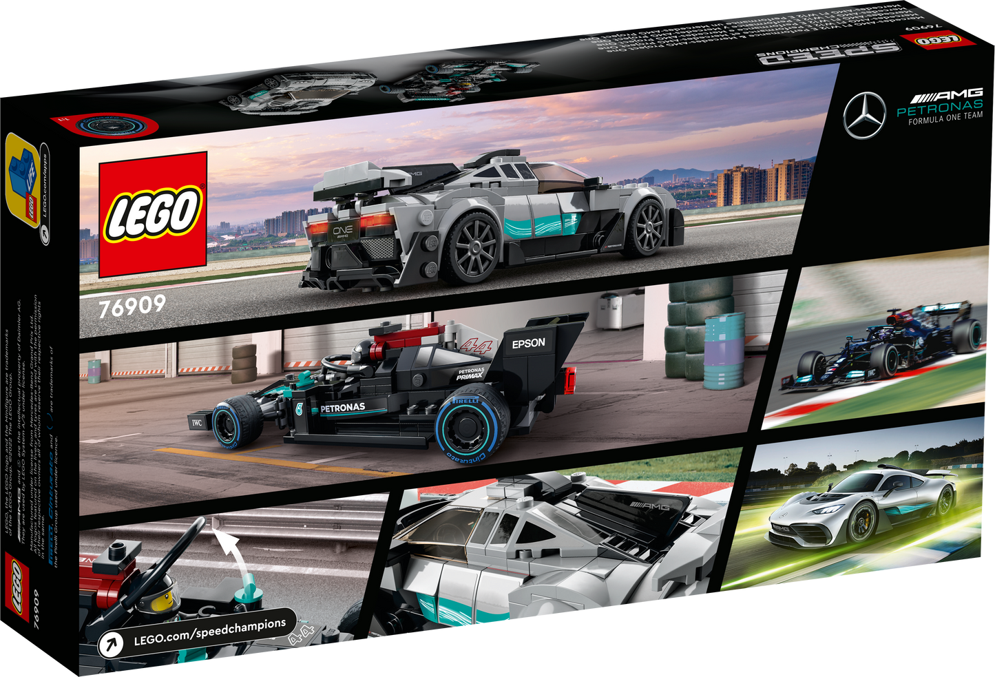 LEGO Mercedes-AMG Formula 1 W12 E Performance &amp; Mercedes-AMG Project One 76909 