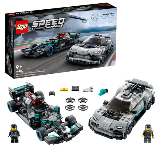 LEGO The Mercedes-AMG Formula 1 W12 E Performance & Mercedes-AMG Project One 76909 Speedchampions