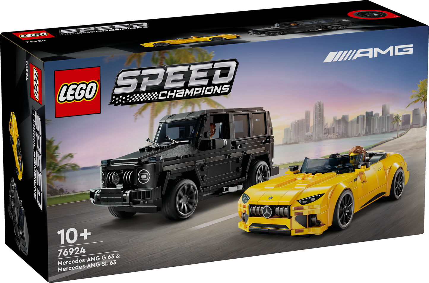 LEGO The Mercedes-AMG GT Roadster 2024 & AMG G 63 G-Wagon 76924 Speedchampions