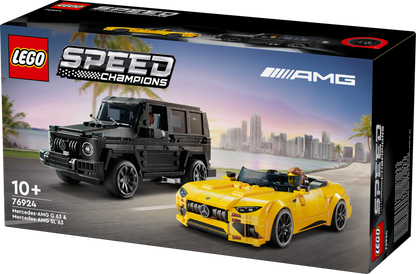 LEGO The Mercedes-AMG GT Roadster 2024 & AMG G 63 G-Wagon 76924 Speedchampions