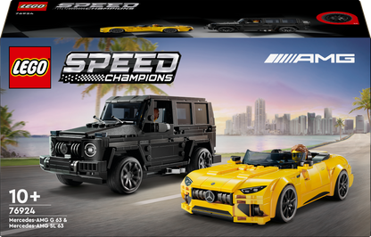 LEGO The Mercedes-AMG GT Roadster 2024 & AMG G 63 G-Wagon 76924 Speedchampions