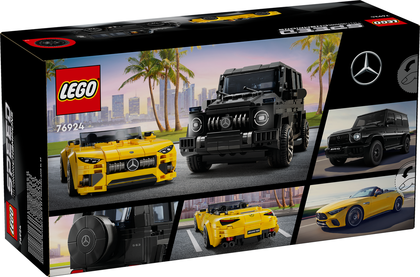 LEGO The Mercedes-AMG GT Roadster 2024 & AMG G 63 G-Wagon 76924 Speedchampions