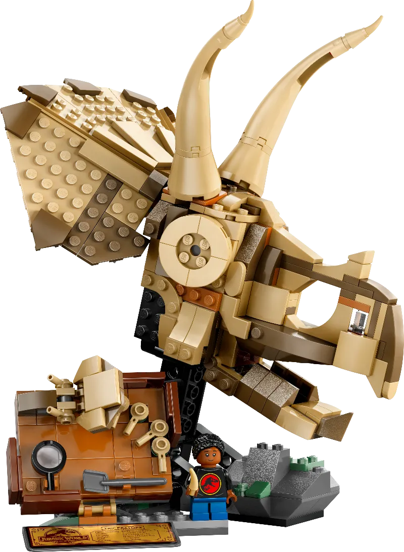 LEGO 76969 Jurassic Park Triceratops schedel