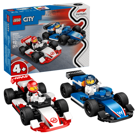 LEGO F1 Williams Racing & Haas Formula 1 Cars 60464 City