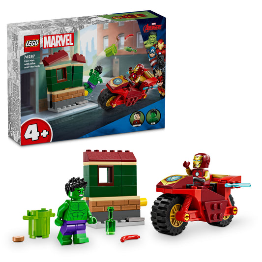LEGO Iron Man with Bike and The Hulk 76287 Superheroes