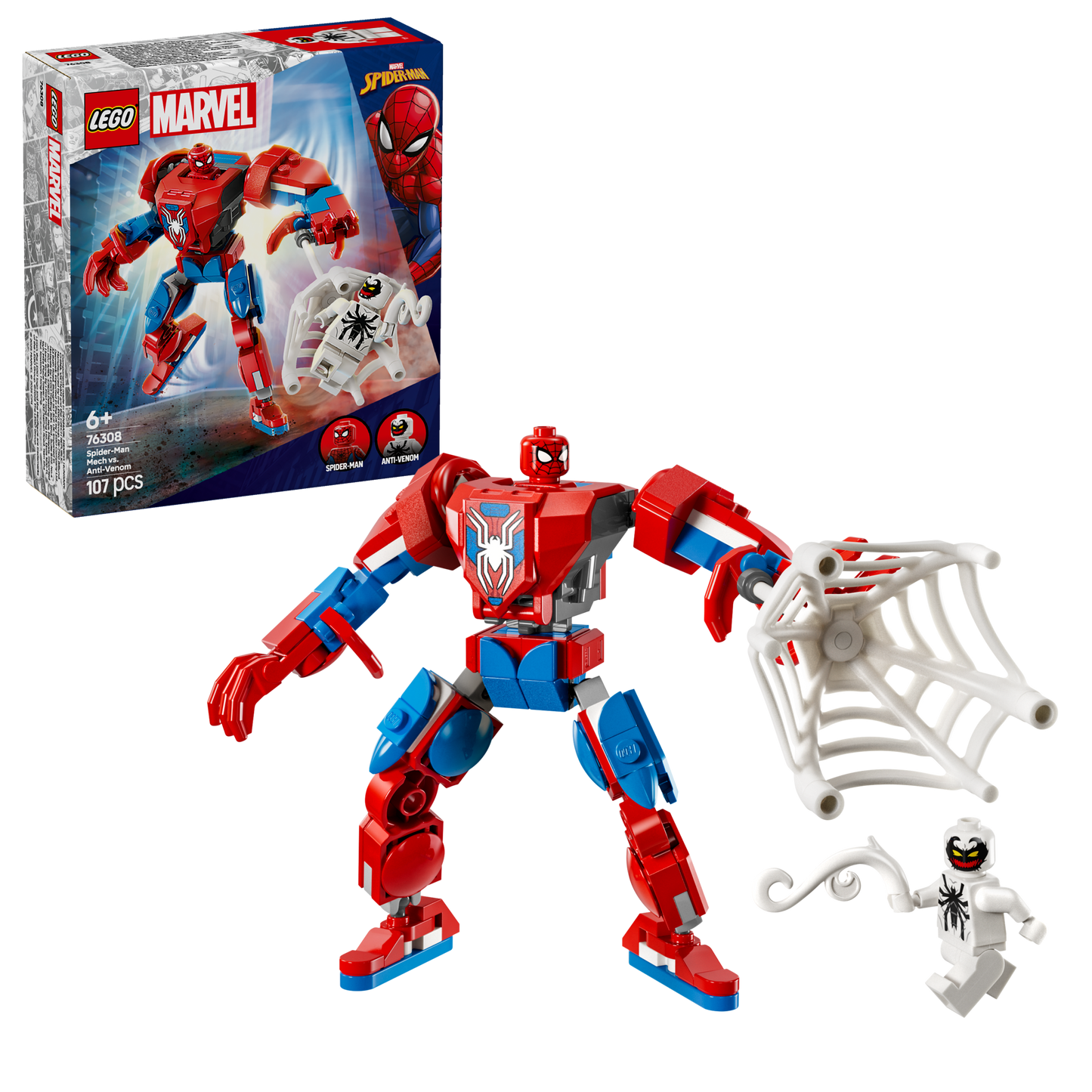 LEGO Spiderman Mecha vs Anti venom 76308 Superheroes (Pre-Order: januari 2025)