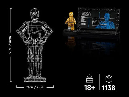 LEGO C-3PO; Golden robot 75398 Star Wars