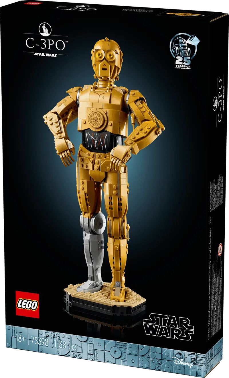 LEGO C-3PO; Golden robot 75398 Star Wars