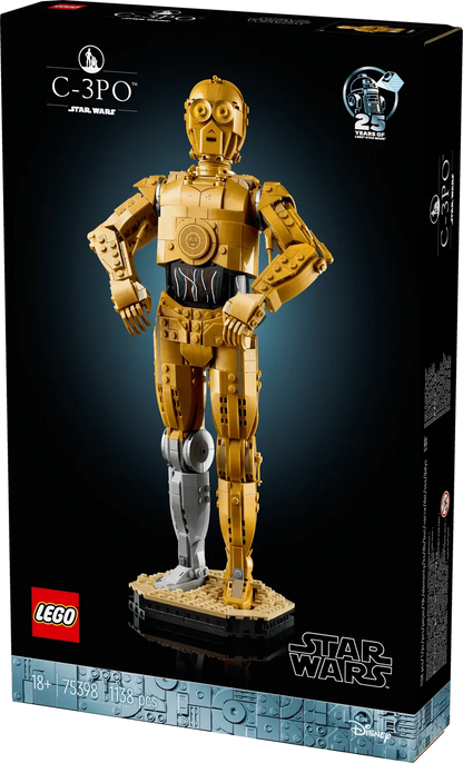 LEGO C-3PO; Golden robot 75398 Star Wars