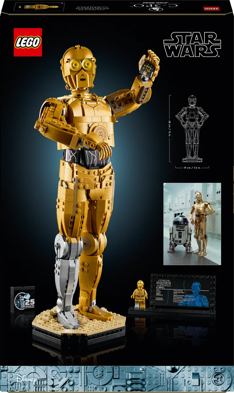 LEGO C-3PO; Golden robot 75398 Star Wars