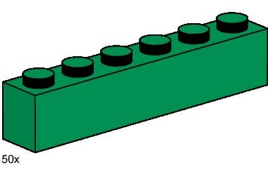 LEGO 1x6 Dark Green Bricks 3476 Bulk Bricks LEGO Bulk Bricks @ 2TTOYS | Official LEGO shop😊🥰 LEGO €. 7.00