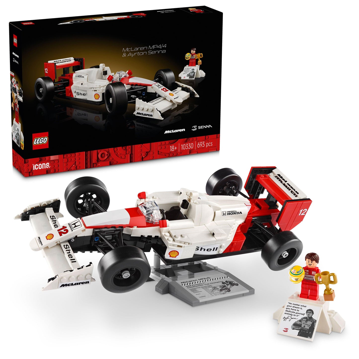 LEGO McLaren MP4/4 & Ayrton Senna 10330 Icons LEGO Icons @ 2TTOYS LEGO €. 79.99