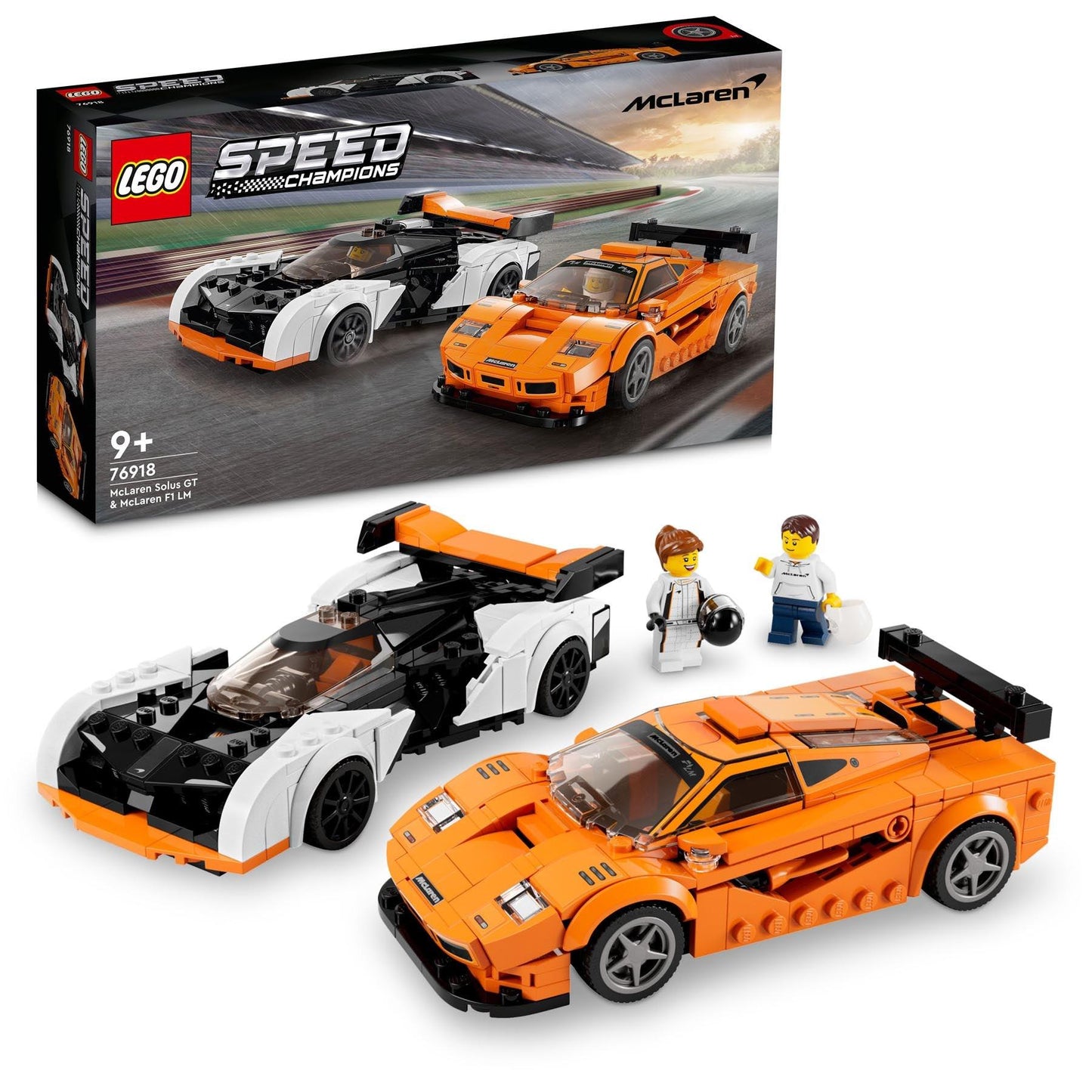 LEGO McLaren Solus GT and McLaren F1 LM 76918 Speedchampions LEGO SPEEDCHAMPIONS @ 2TTOYS | Official LEGO shop😊🥰 LEGO €. 44.99