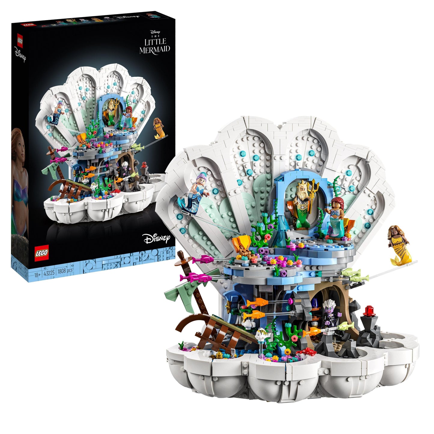 LEGO The Little Mermaid Royal Clamshell 43225 Disney LEGO DISNEY @ 2TTOYS | Official LEGO shop😊🥰 LEGO €. 164.99