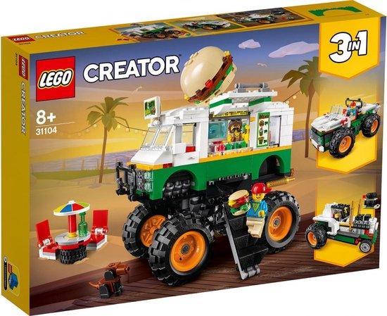 LEGO The Monster Burger Truck 31104 Creator 3-in-1 LEGO CREATOR @ 2TTOYS | Official LEGO shop😊🥰 LEGO €. 39.99