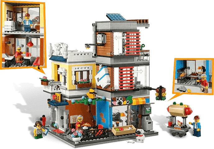 LEGO Townhouse Pet Shop & Café 31097 Creator 3-in-1 LEGO CREATOR @ 2TTOYS LEGO €. 89.99