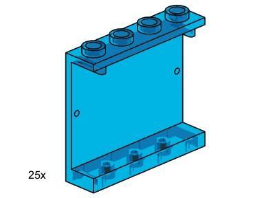 LEGO 1x3x4 Wall Element Transparent Blue 3447 Bulk Bricks LEGO Bulk Bricks @ 2TTOYS LEGO €. 8.00