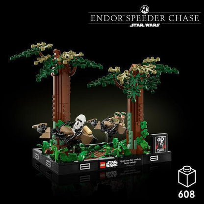 LEGO 75353 The Endor Speeder Bike Chase Diorama LEOG STARWARS @ 2TTOYS LEGO €. 79.99