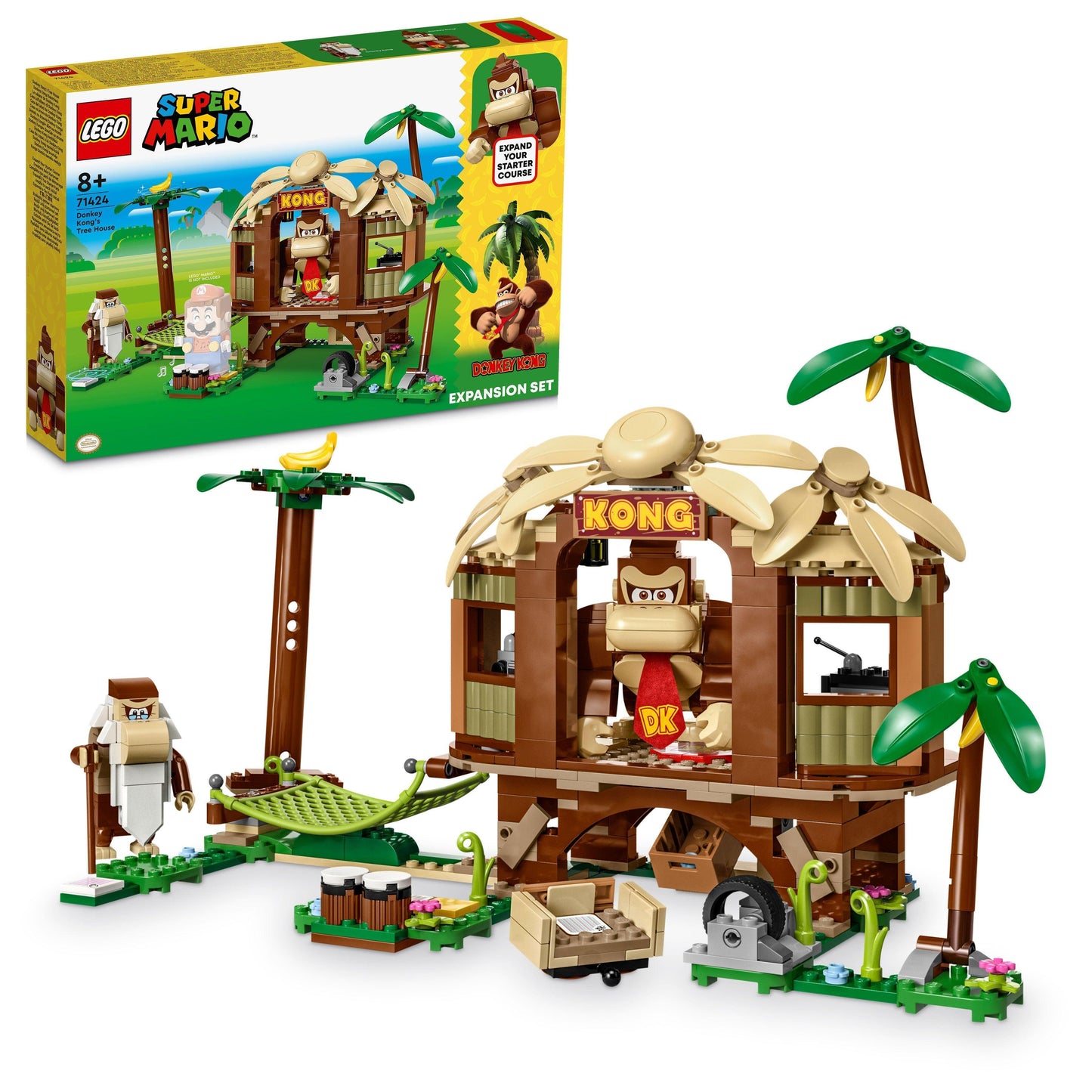 LEGO Donkey Kong's Tree House Expansion Set 71424 SuperMario LEGO SUPERMARIO @ 2TTOYS | Official LEGO shop😊🥰 LEGO €. 54.98