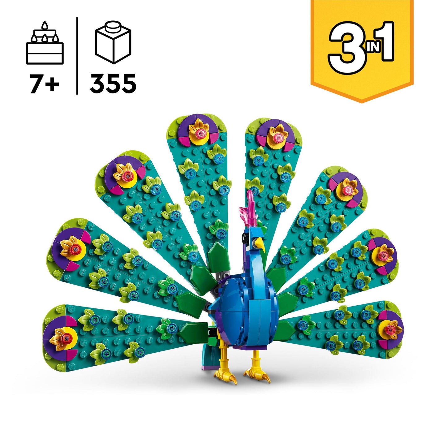 LEGO Exotic Peacock 31157 Creator 3 in 1 LEGO CREATOR 3 IN 1 @ 2TTOYS LEGO €. 16.98