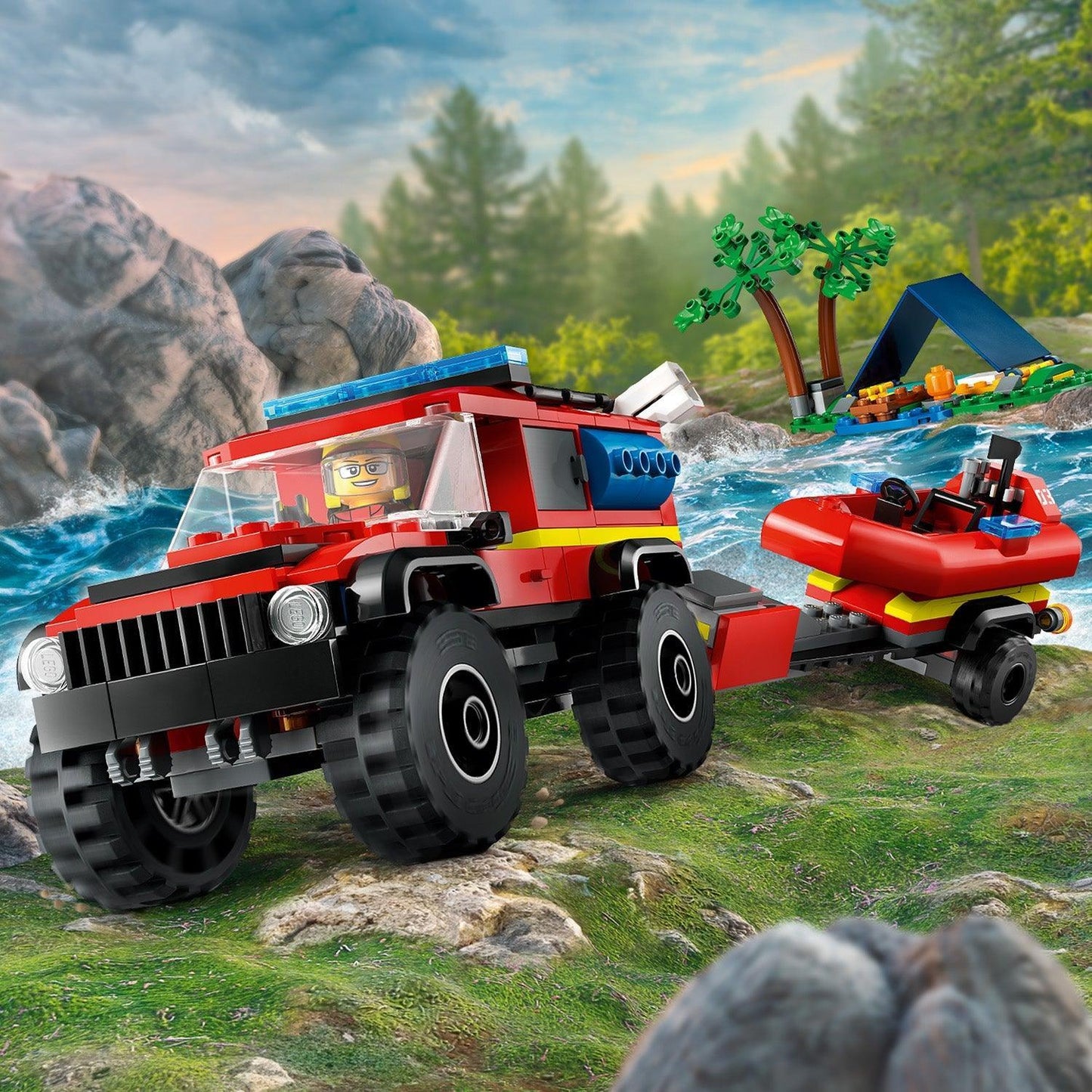 LEGO Fire Engine with Rescue Boat 60412 City LEGO FRIENDS @ 2TTOYS LEGO €. 29.99