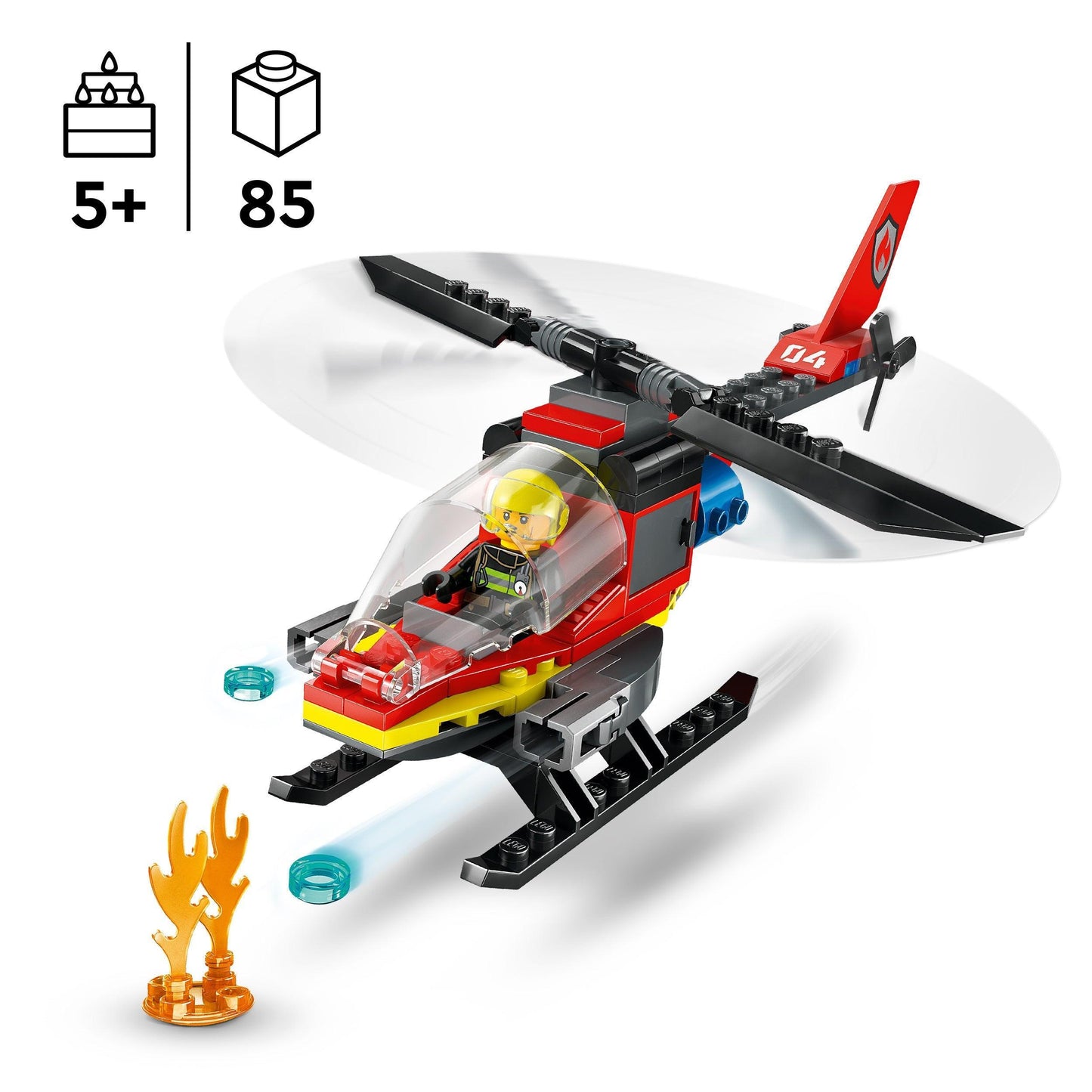 LEGO Fire Rescue Helicopter 60411 City LEGO CITY @ 2TTOYS LEGO €. 9.99