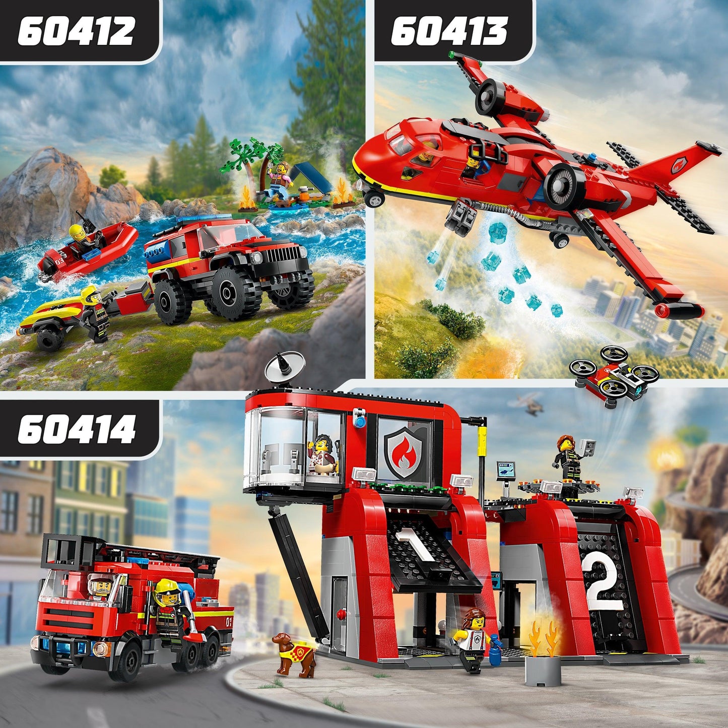 LEGO Fire Station with Fire Engine 60414 City LEGO CITY @ 2TTOYS LEGO €. 79.99