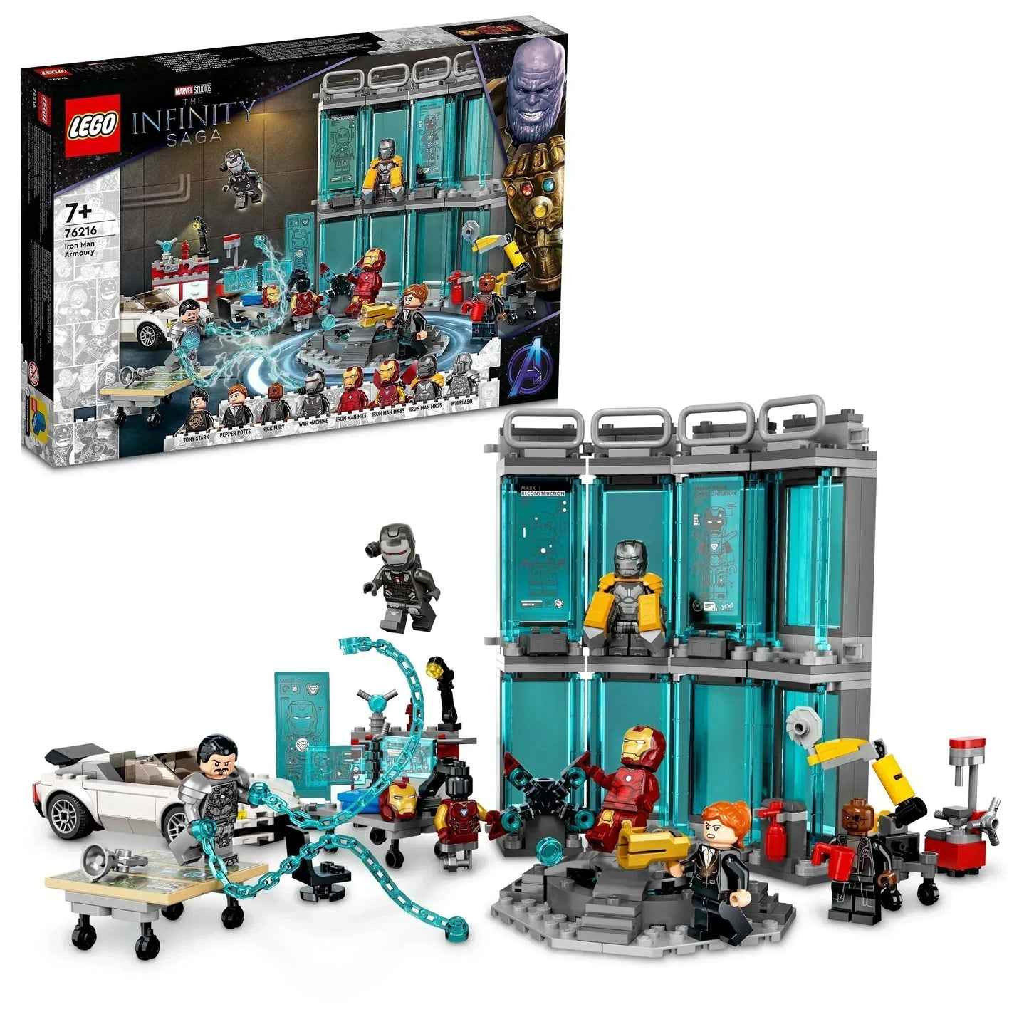 LEGO Iron Man Armory 76216 Superheroes LEGO SUPERHEROES @ 2TTOYS | Official LEGO shop😊🥰 LEGO €. 89.99