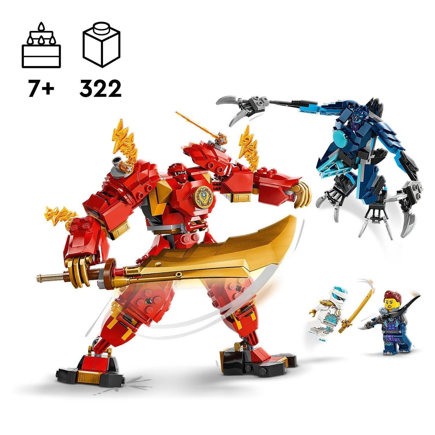 LEGO Kai's Elemental Fire Mech 71808 Ninjago LEGO Ninjago @ 2TTOYS | Official LEGO shop😊🥰 LEGO €. 29.99