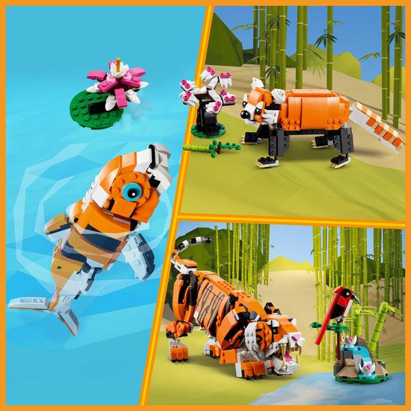 LEGO Majestic Tiger 31129 Creator 3-in-1 LEGO CREATOR @ 2TTOYS | Official LEGO shop😊🥰 LEGO €. 49.99