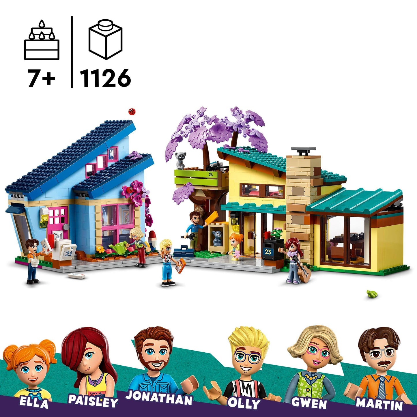 LEGO Olly and Paisley's Family Houses 42620 Friends LEGO FRIENDS @ 2TTOYS LEGO €. 99.99