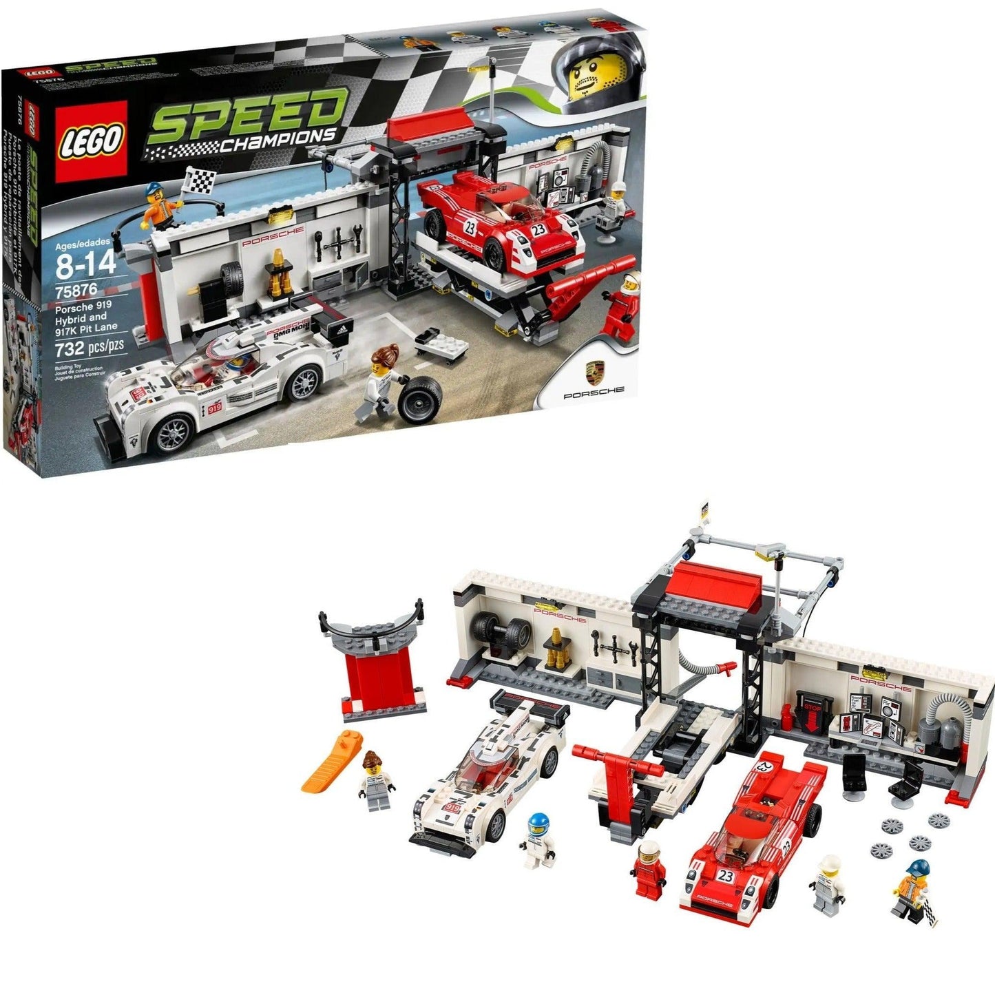 LEGO Porsche 919 Hybrid and 917K Pit Lane 75876 Speedchampions LEGO SPEEDCHAMPIONS @ 2TTOYS LEGO €. 59.99