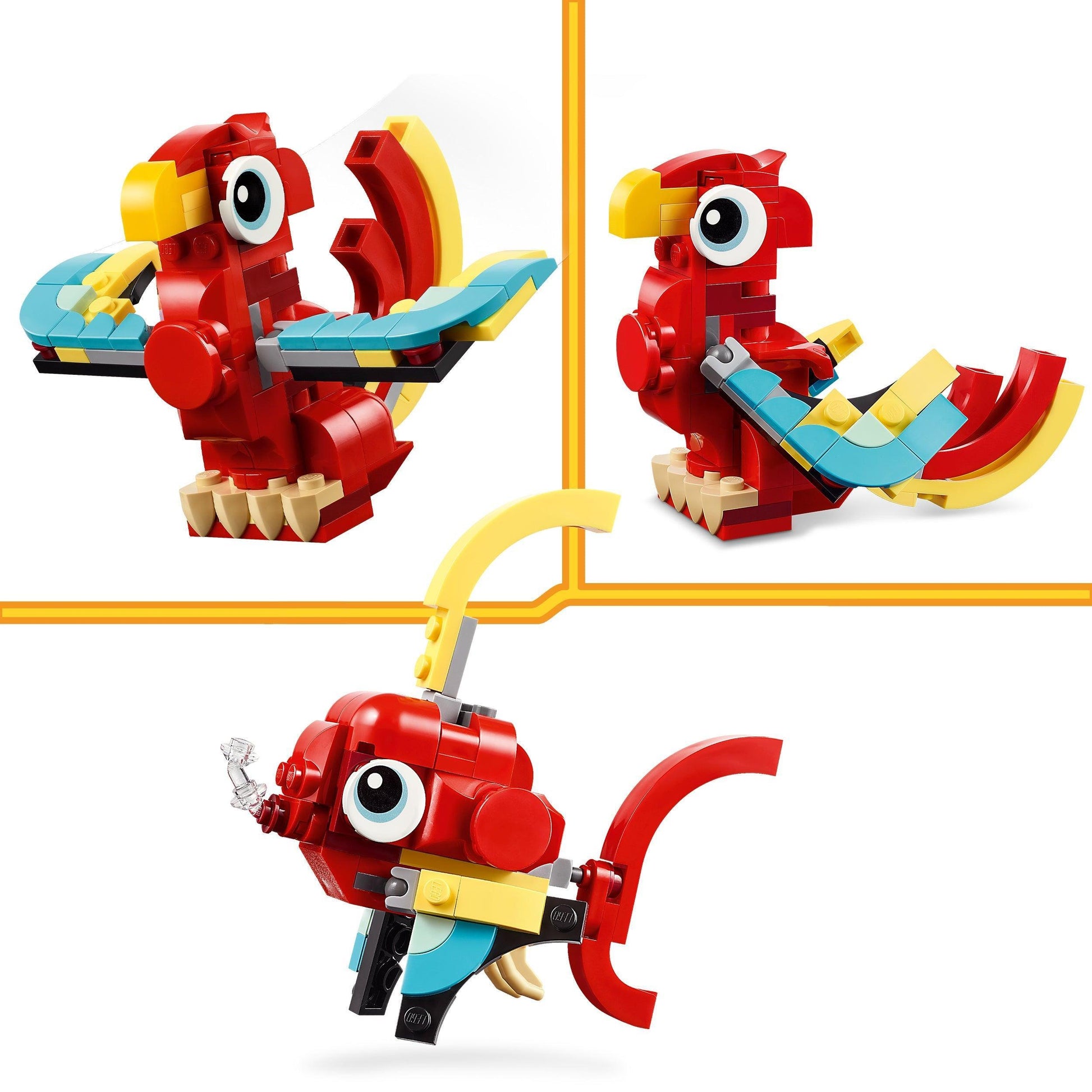 LEGO Red Dragon 31145 Creator 3 in 1 LEGO CREATOR 3 IN 1 @ 2TTOYS LEGO €. 9.99