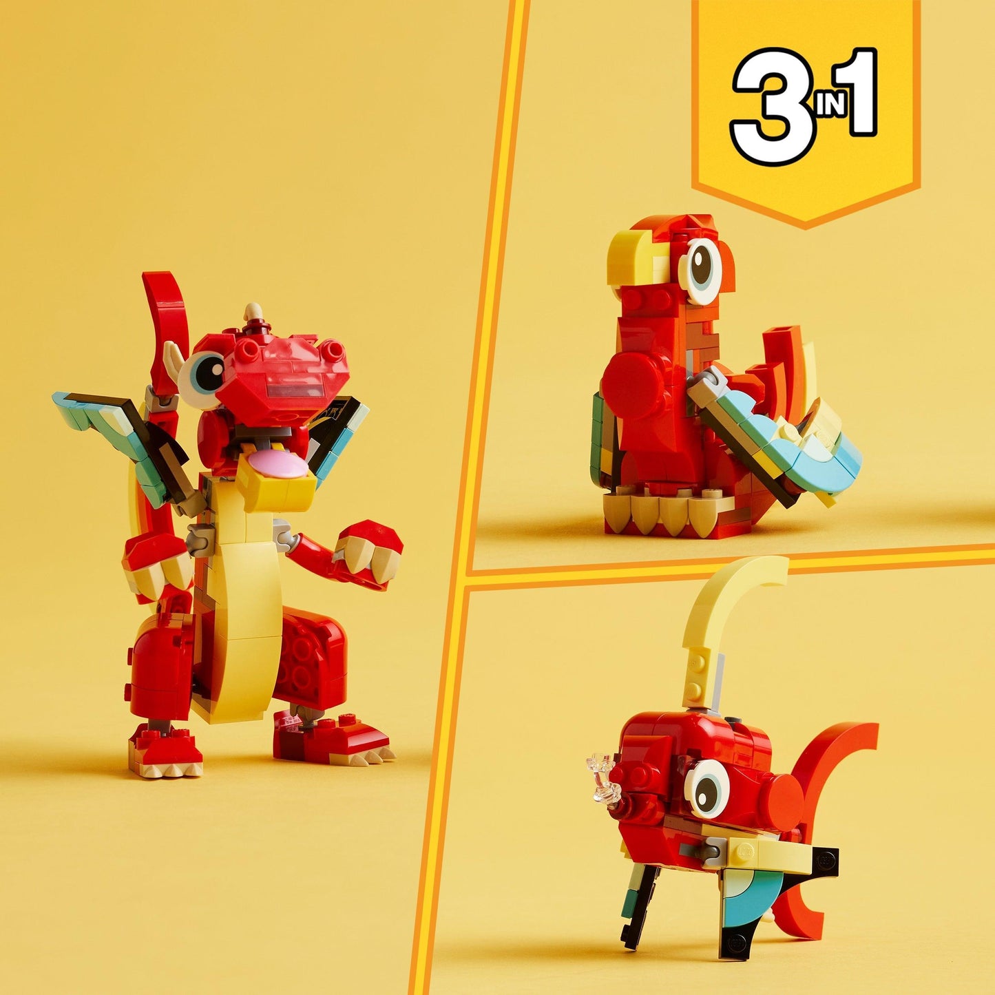 LEGO Red Dragon 31145 Creator 3 in 1 LEGO CREATOR 3 IN 1 @ 2TTOYS LEGO €. 9.99