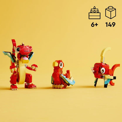 LEGO Red Dragon 31145 Creator 3 in 1 LEGO CREATOR 3 IN 1 @ 2TTOYS LEGO €. 9.99