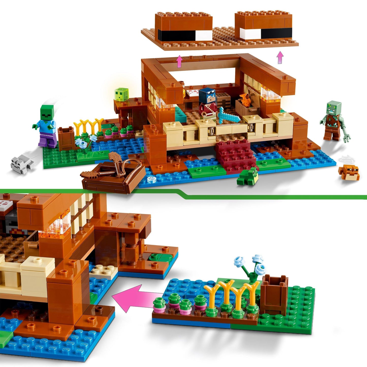 LEGO The Frog House 21256 Minecraft LEGO MINECRAFT @ 2TTOYS | Official LEGO shop😊🥰 LEGO €. 54.99