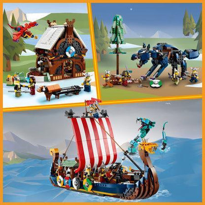 LEGO Viking Ship and the Midgard Serpent 31132 Creator LEGO CREATOR @ 2TTOYS LEGO €. 119.99