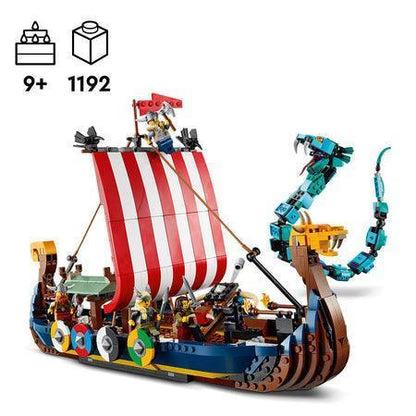 LEGO Viking Ship and the Midgard Serpent 31132 Creator LEGO CREATOR @ 2TTOYS | Official LEGO shop😊🥰 LEGO €. 119.99