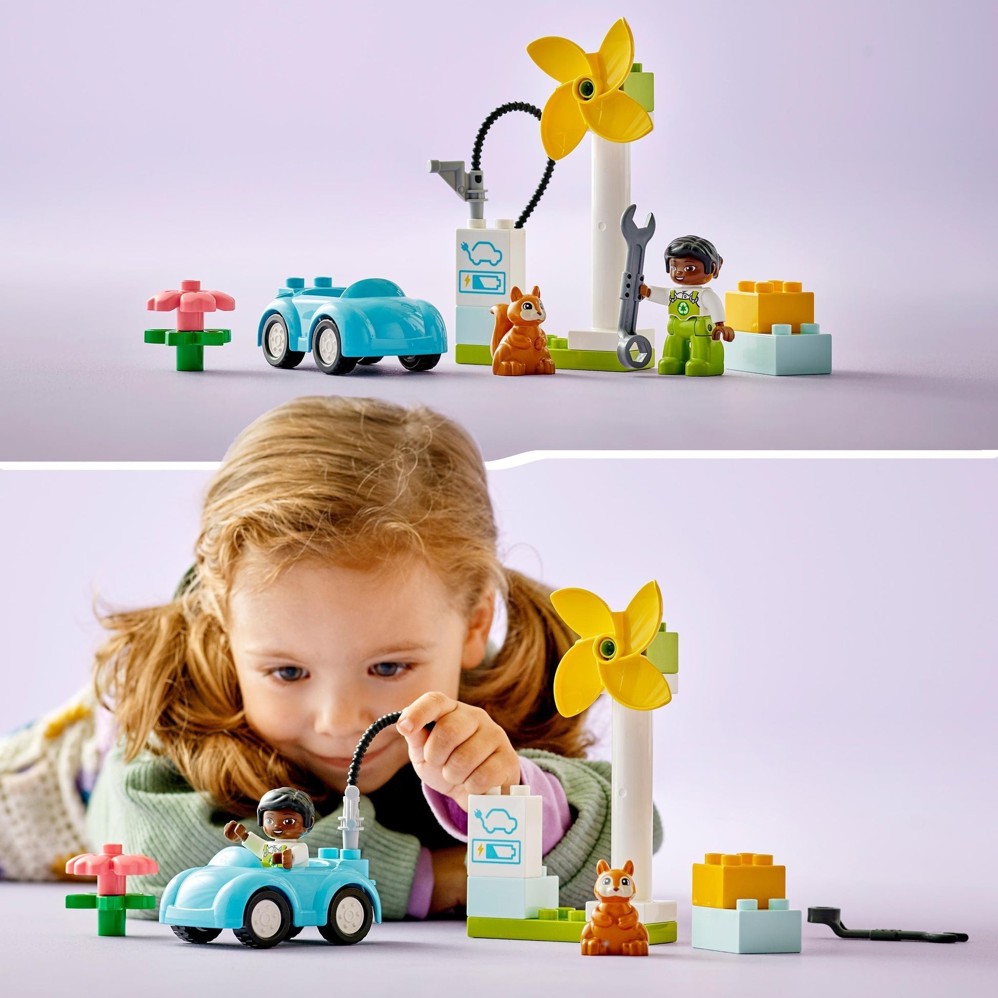 LEGO Wind Turbine and Electric Car 10985 DUPLO @ 2TTOYS | Official LEGO shop😊🥰 LEGO €. 9.99