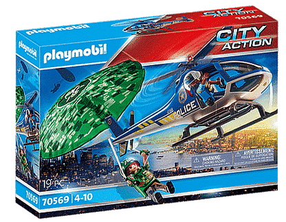 PLAYMOBIL Politiehelikopter: parachute-achtervolging 70569 City Action Politie PLAYMOBIL @ 2TTOYS PLAYMOBIL €. 18.99